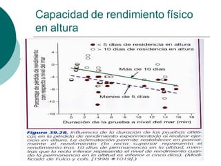 Capacidad de rendimiento físico
en altura
 