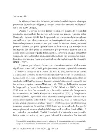Rendimiento Escolar Psic Da Ed Sao Paulo