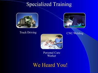 Specialized Training We Heard You! 