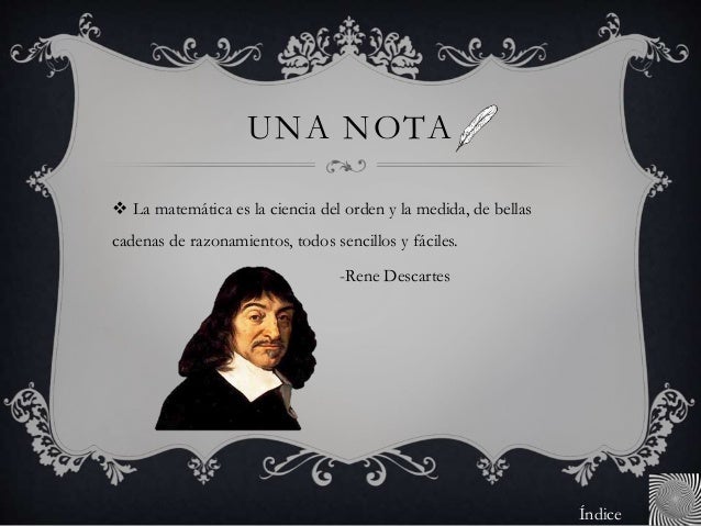 Aportaciones de René Descartes a las matemáticas