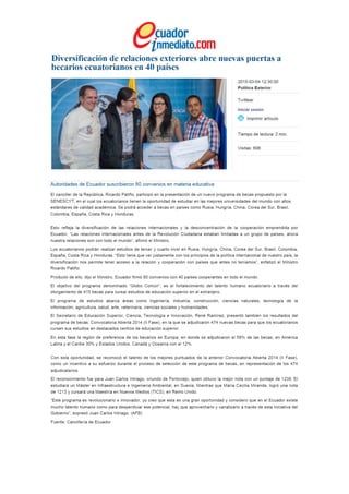 Ecuadorinmediato informa sobre becas Globo Común