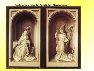 Portinarijev  triptih: Zaprti del: Oznanjenje 