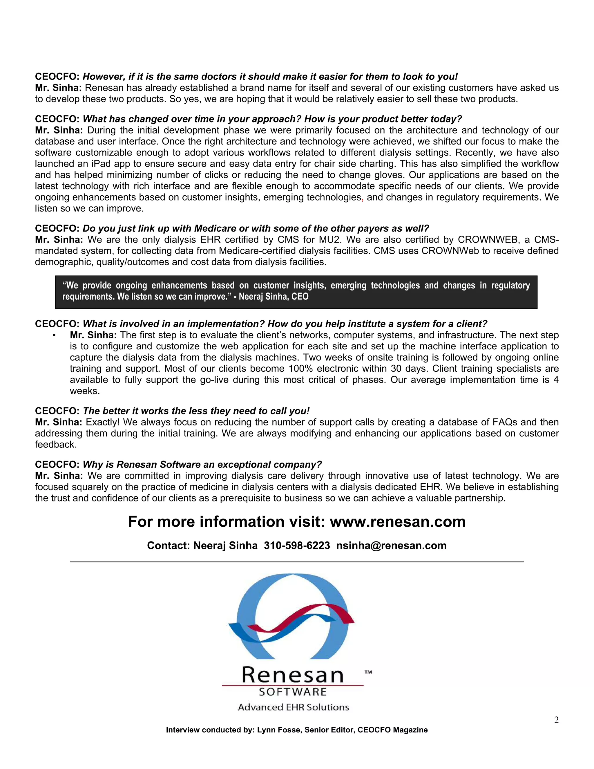 Renesan software PDF