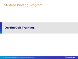 On-the-Job Training Student Binding Program  