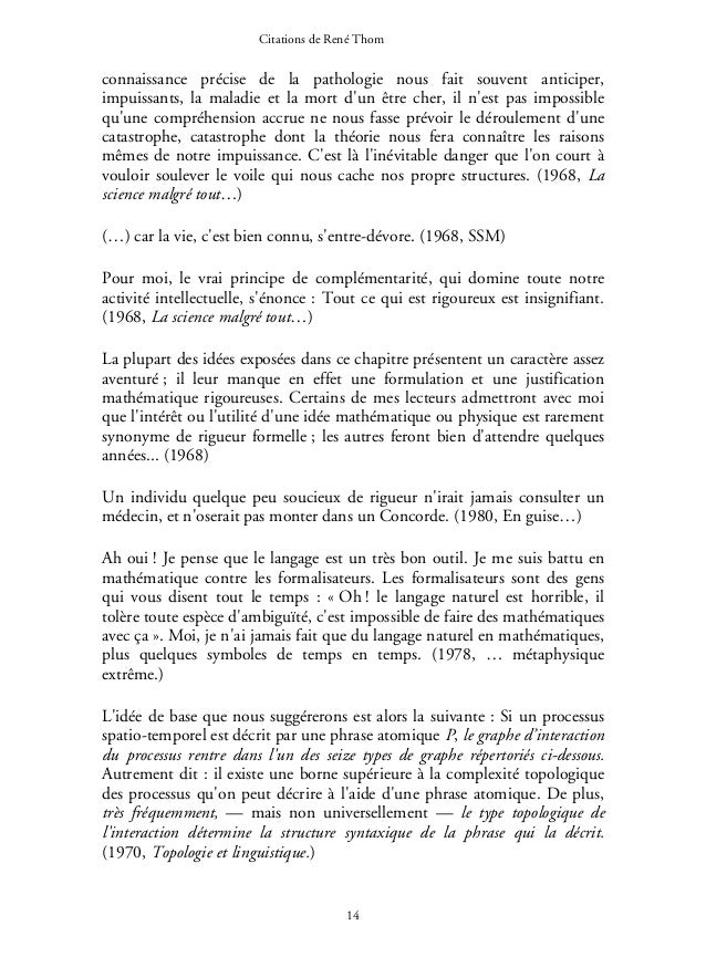 Rene Thom Citations