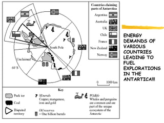 ENERGY DEMANDS OF VARIOUS COUNTRIES LEADING TO FUEL EXPLORATIONS IN THE ANTARTICA!!! 
