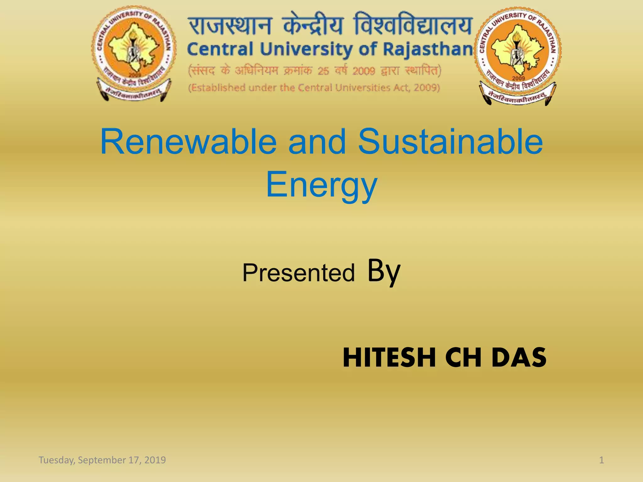 Renewable and sustainable energy reviews | PPTX