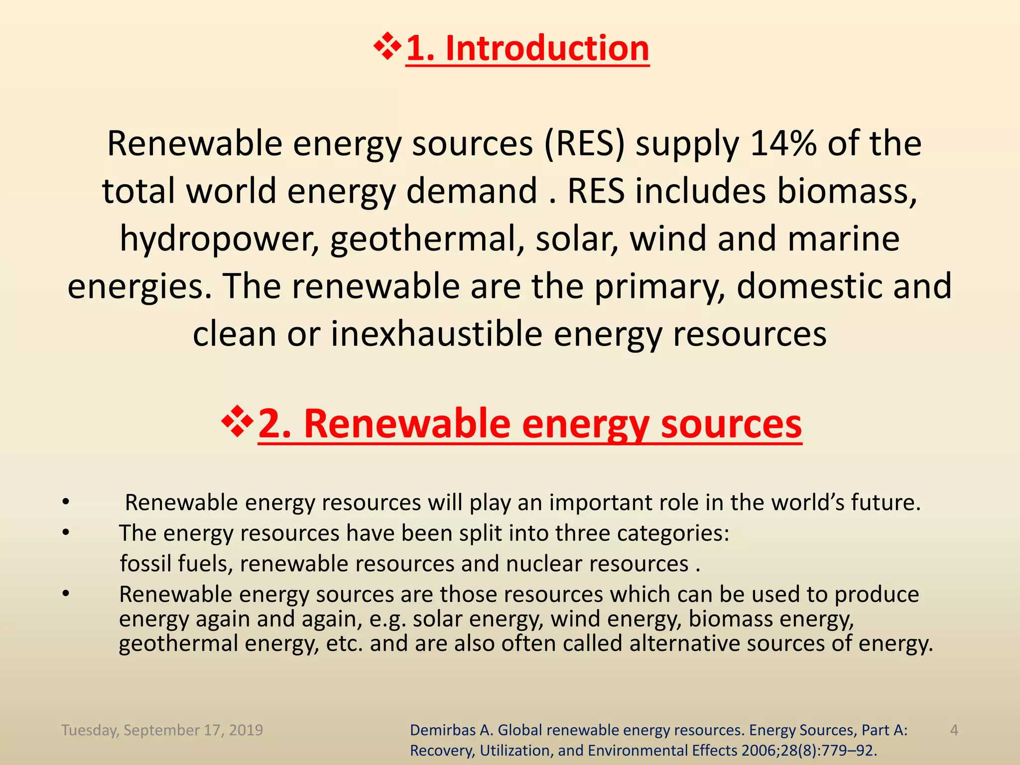 Renewable and sustainable energy reviews | PPTX