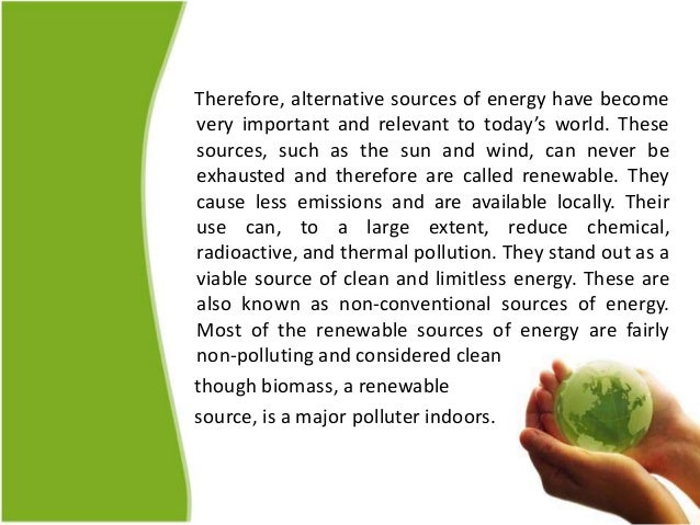 Renewable energy