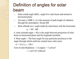 Solar Angle Measuring Renewable energy | PPTX