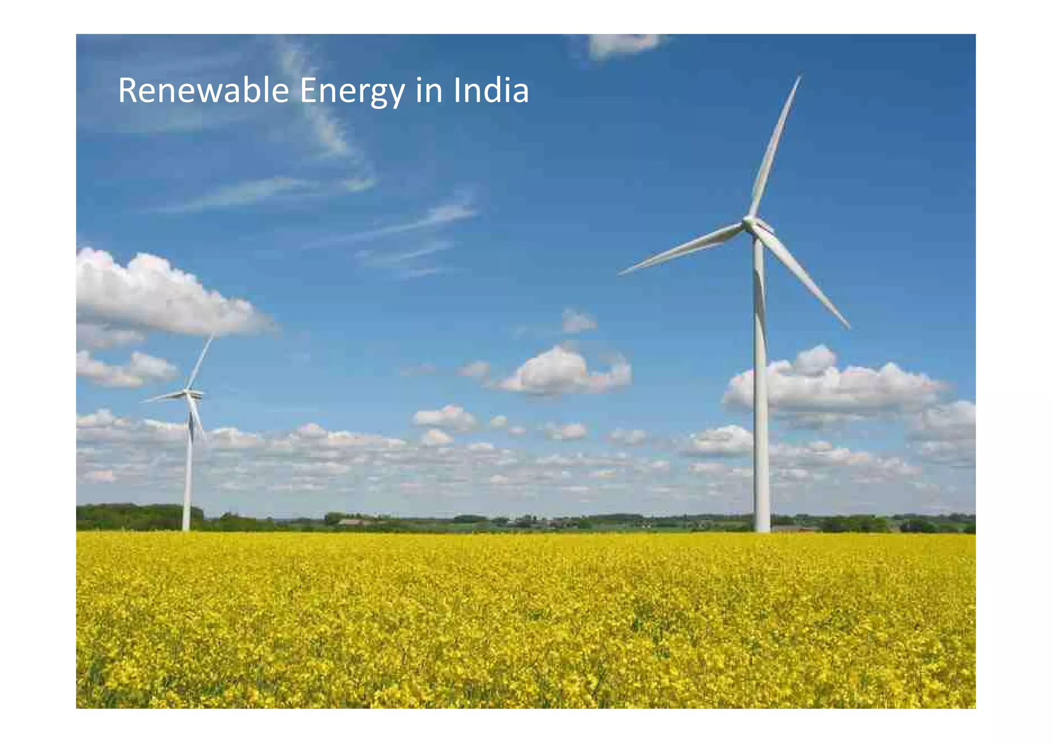 Renewable Energy in India
 