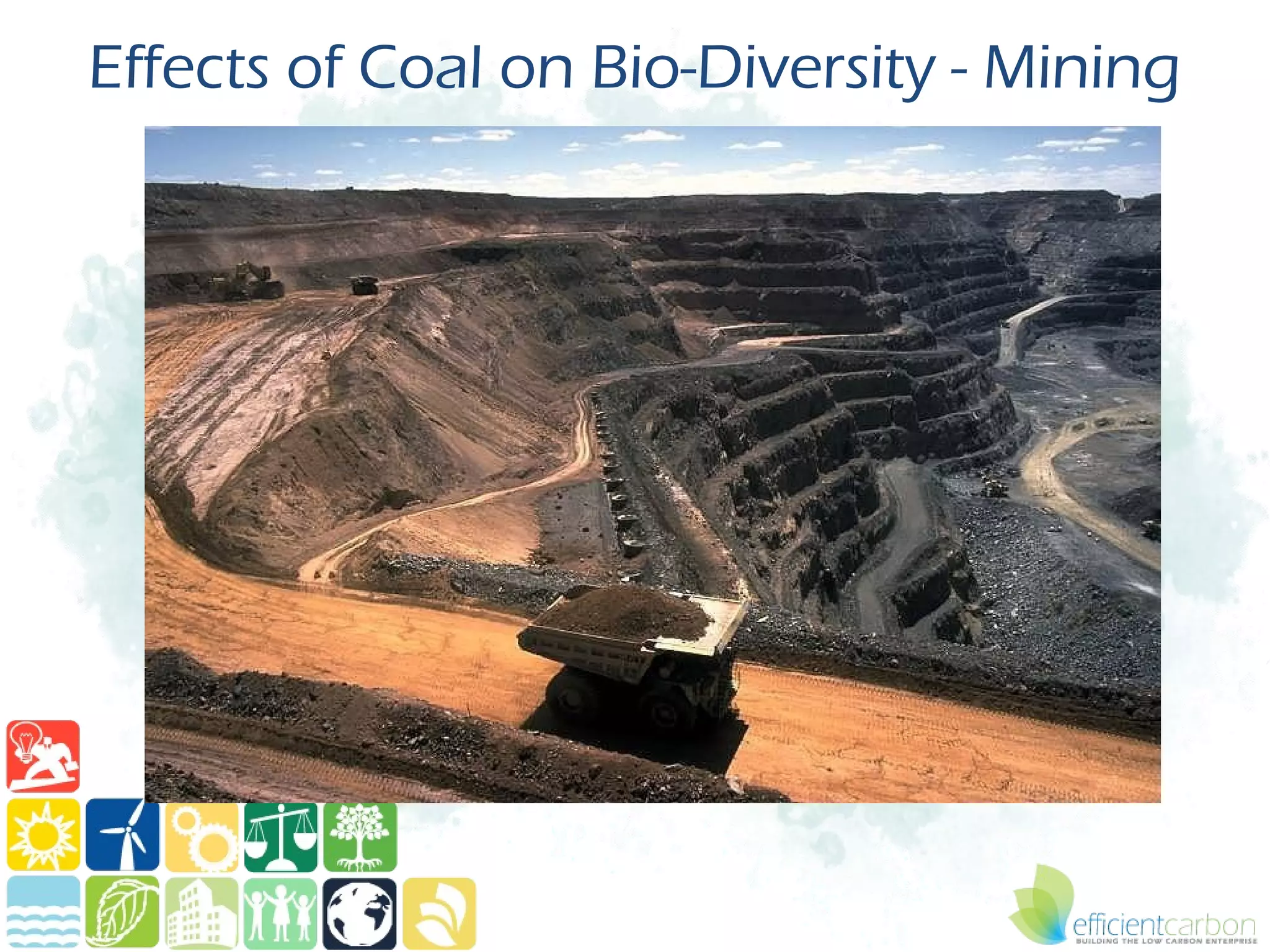 Effects of Coal on Bio-Diversity - Mining
 