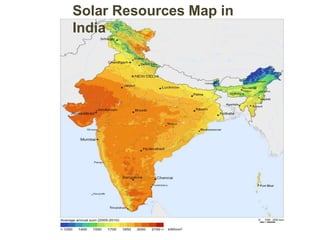Solar Resources Map in
India
 