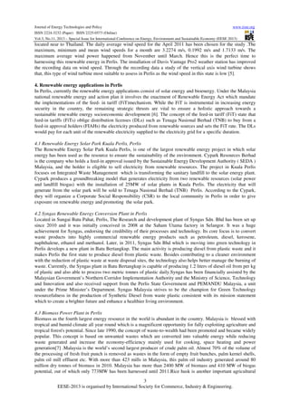 Renewable energy in malaysia | PDF