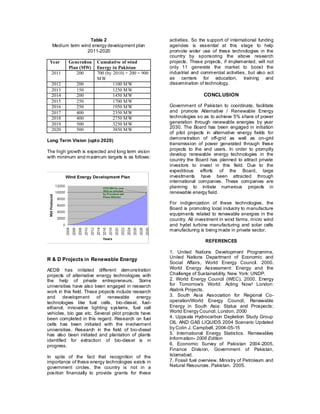 Renewable energy in pakistan | PDF