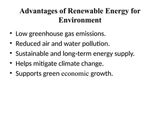 Global and Indian Renewable Energy Trends and Environmental Impact ...