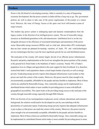 Renewable Energy Power Projects for Rural Electrification in India | PDF
