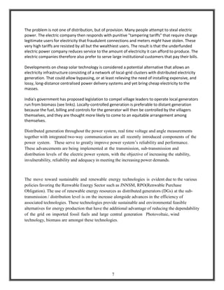 Renewable Energy Power Projects for Rural Electrification in India | PDF