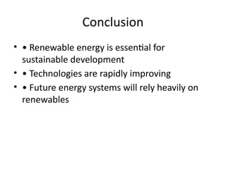 Comprehensive Overview of Renewable Energy Sources and Their Impact on ...