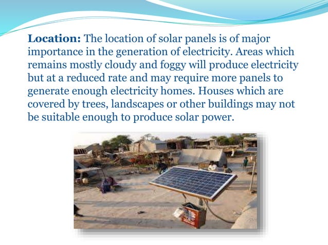 ADVANTAGE & DISADVANTAGE OF SOLAR ENERGY | PPTX | Gas and Electric