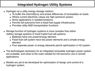 Renewable Hydrogen Energy Storage | PDF
