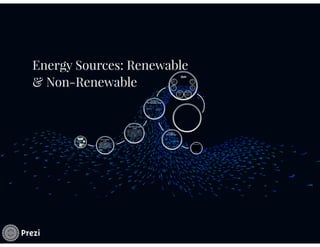 Renewable & Non-Renewable Energy Sources