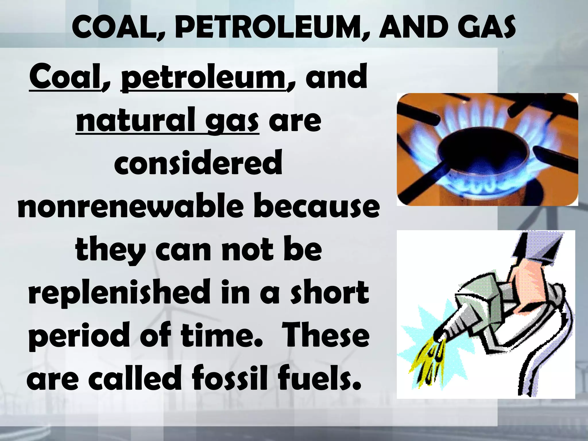 Renewable & Nonrenewable Resources | PPT