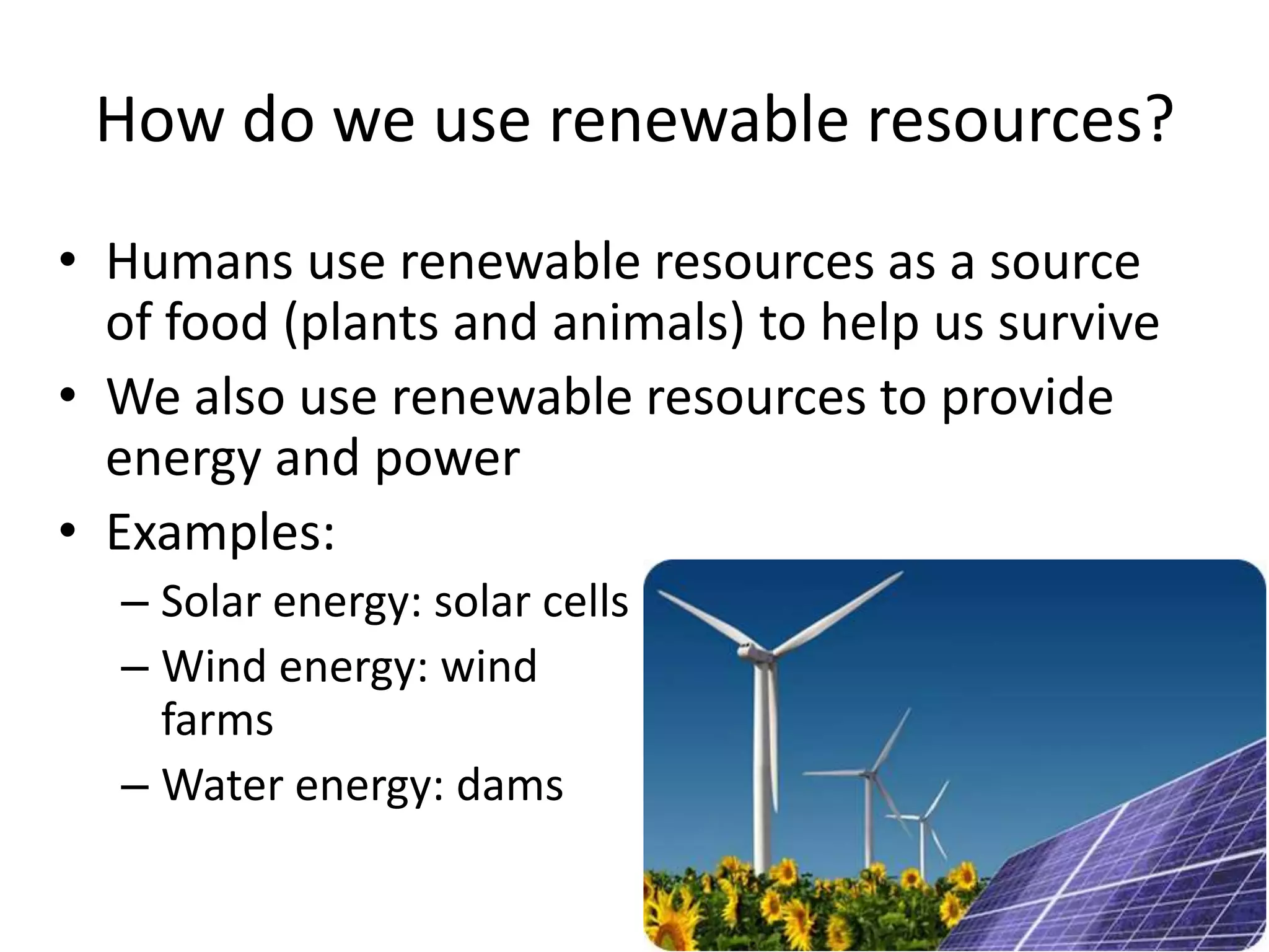 Renewable resources | PPTX
