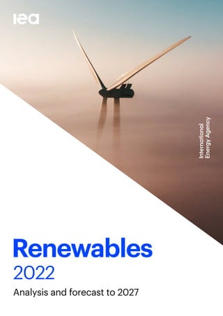 Renewables
2022
Analysis and forecast to 2027
 