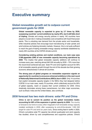 IEA Publication : Renewables Report 2024 | PDF