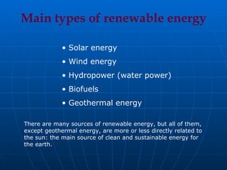 Renewable Energy Sources | PPT