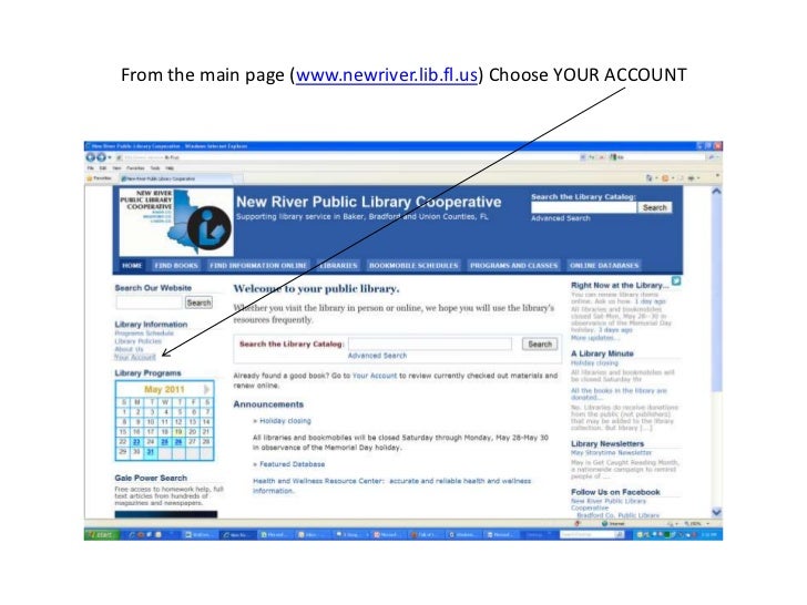 Renew your books online