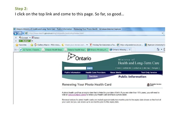 Renewing A Health Card In Ontario Why The Online Process Is Broken