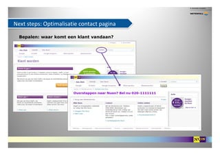 Next steps: Optimalisatie contact pagina

  Bepalen: waar komt een klant vandaan?
 
