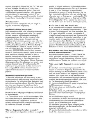 Guide to personal property rendition