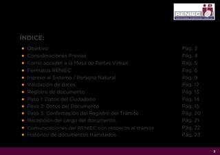 INSTRUCTIVO RENIEC PERSONA NATURAL TRAMI | PDF
