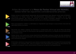 INSTRUCTIVO RENIEC PERSONA NATURAL TRAMI | PDF