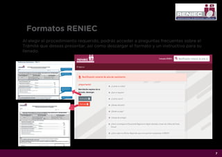 INSTRUCTIVO RENIEC PERSONA NATURAL TRAMI | PDF