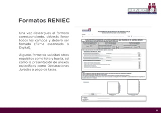 INSTRUCTIVO RENIEC PERSONA NATURAL TRAMI | PDF