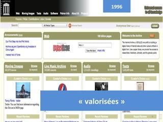 1996




« valorisées »
                 6
 