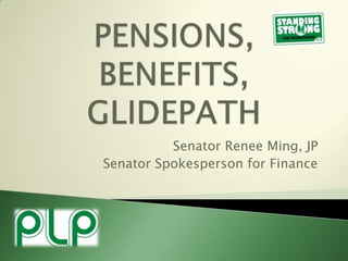 Senator Renee Ming, JP
Senator Spokesperson for Finance

 