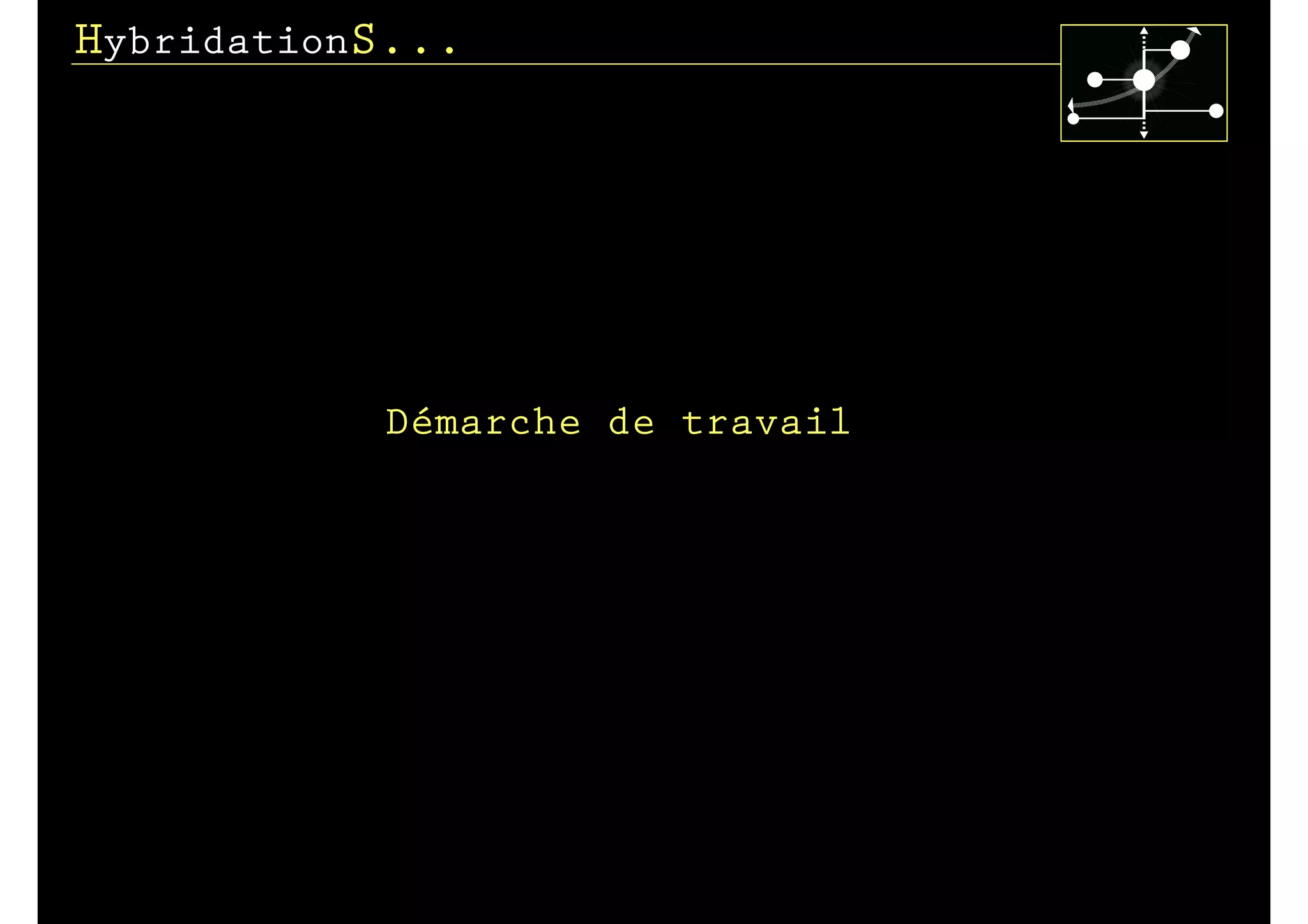 HybridationS...




           Démarche de travail
 