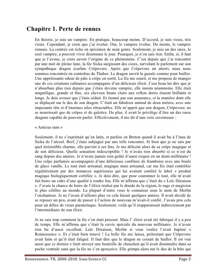 Un Tueur à Ma Porte Chapitre 1 Rennessence2010