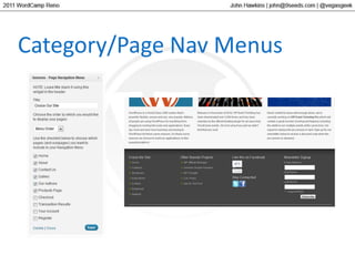 Category/Page Nav Menus