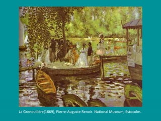 La Grenouillère(1869), Pierre-Auguste Renoir. National Museum, Estocolm.  