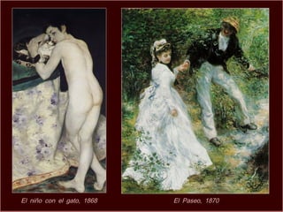 El niño con el gato, 1868   El Paseo, 1870
 