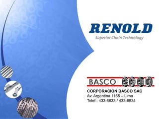 CORPORACION BASCO SAC
Av. Argentina 1165 – Lima
Telef.: 433-6633 / 433-6834
 