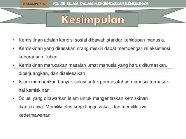 Cara Mengatasi Masalah Kemiskinan Menurut Ekonomi Islam Mengatasi Masalah