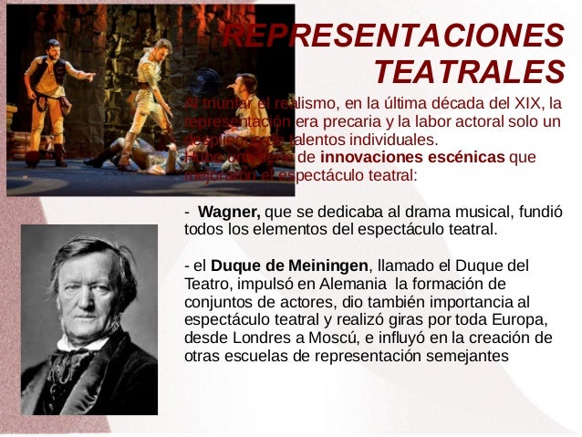 Renovación teatro realista del siglo xix