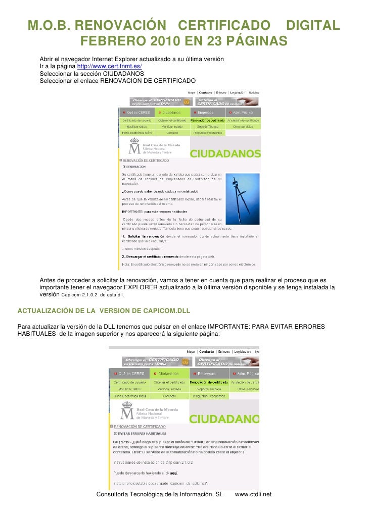 Renovacion Certificado Digital Renovacion Certificado Digital